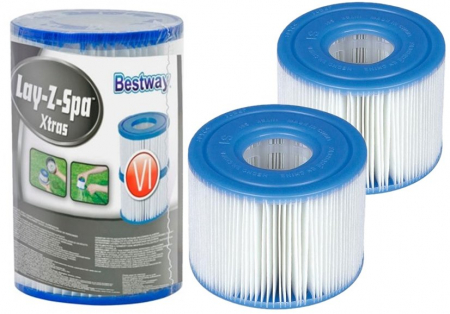 Casa si Gradina - Set 2 filtre Bestway® 60311 Lay-Z-Spa™ Cartridge VI, diametru 10 cm