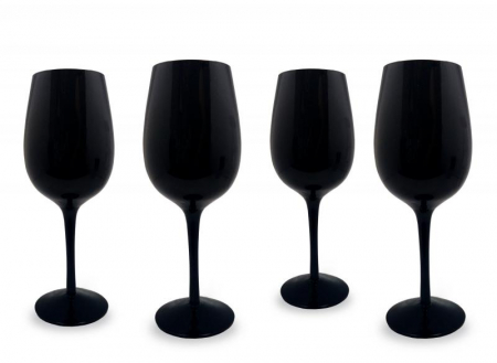 Degustare vin - Set 4 pahare negre degustare