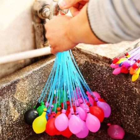 Set baloane mingii cu apa pentru distractie, cu conector de încarcare - 37 buc | Family [0]