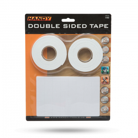 Set banda dublu adeziva si etichete dublu-adezive, spumate 18 mm/2,6m [1]