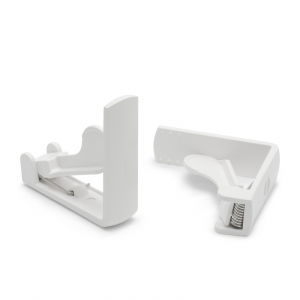 Accesorii bucatarie - Set cleme pt. fixarea feţei de masă, cu arc, alb, 4 buc./pachet