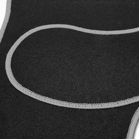 Set covorase auto textile universale Carguard 64 x 44 cm | 44 x 29 cm - negru - gri [3]