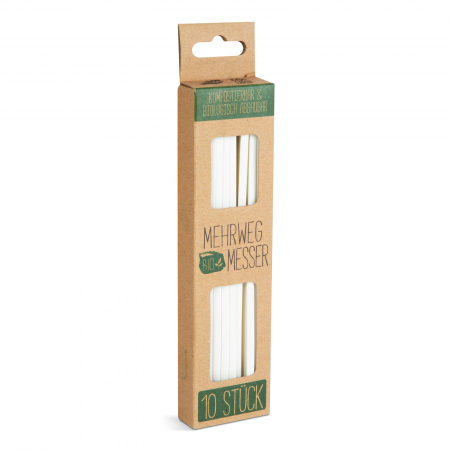 Bucatarie - Set cuțite biodegradabile, reutilizabile - 10 piese / pachet