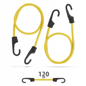 Accesorii auto diverse - Set de cordeline de fixare profesionale - galben - 120 cm x 8 mm - 2 buc. / pachet