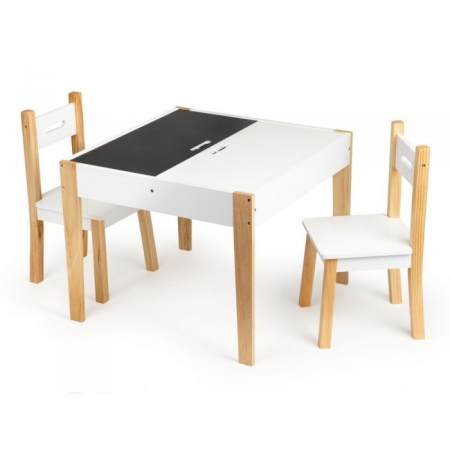 Set de masa cu doua scaune pentru copii Ecotoys OTI43 [8]