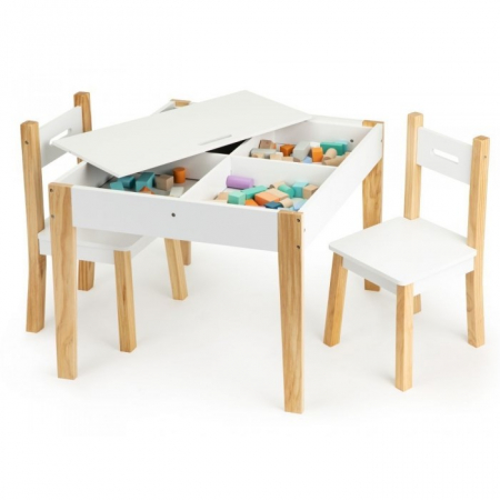Set de masa cu doua scaune pentru copii Ecotoys OTI43 [3]
