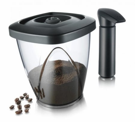 Casa si Gradina - Set recipient cu vidare cafea pentru depozitare si pompa vacuumat