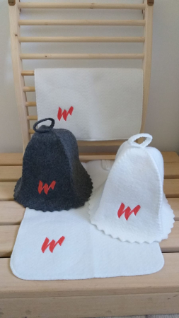 Accesorii piscine - Set sauna Waincris Siuntio caciuli + covorase banci sauna