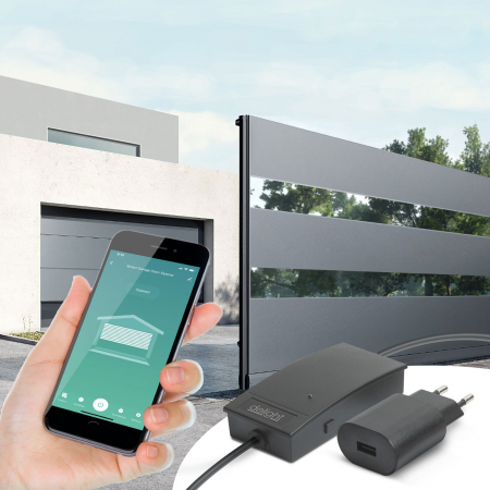Relee comanda wireless - Set senzor de deschidere garaj Smart Wi-Fi - USB