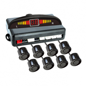 Securitate auto - Set senzori de parcare fata-spate cu 8 senzori, afisaj cu LED si semnal acustic, vopsibili - Carguard