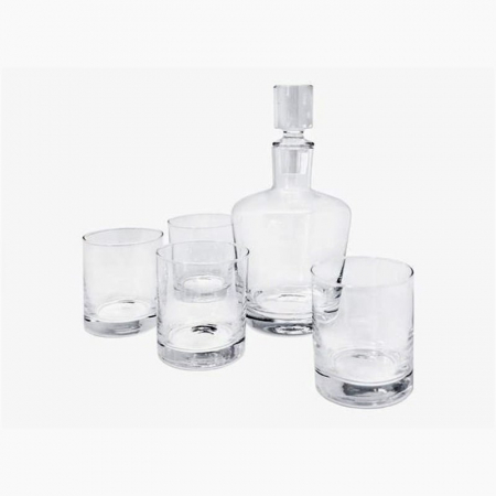Casa si Gradina - Set whisky din sticla transparenta