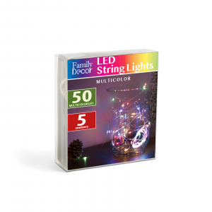 Sir de lumini LED de Craciun - 5 m -50 LED - multicolor, 3xAA [2]