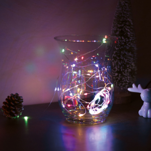 Decoratiuni Craciun - Sir de lumini LED de Craciun - 5 m -50 LED - multicolor, 3xAA