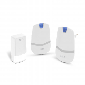 Electronice - Sonerie digitala fara fir si fara baterie, cu 2 unitati de receptie - Kinetic,