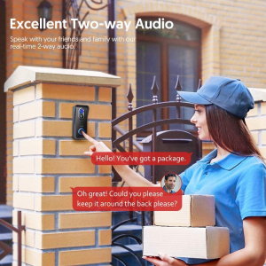 Sonerie Smart Victure VD300 Camera Wireless, 1080P HD, Motion Detection, Cnnvorbire bidirectionala, Wi-Fi Connected, Uunhi larg, Control aplicatie [6]
