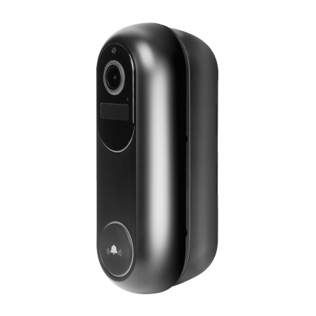 Sonerie video Smart Wi-Fi - 12V - MicroSD, FHD, PIR - negru [3]
