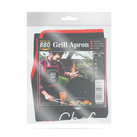 Sort culoare neagra pentru grătar sau bucatarie - 61 x 75,5 cm [2]