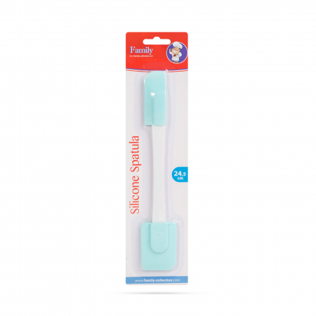 Spatulă din silicon pentru prajituri - albastru deschis, față-verso - 24,5 x 4,5 cm [1]