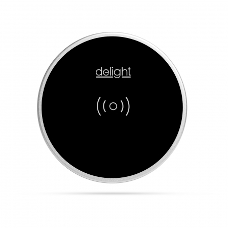 Incarcare wireless telefoane - Delight - Staţie de încărcare fără fir, incorporabilă - negru - max 1,1 A