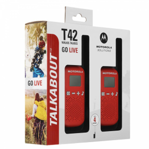 Statie radio PMR portabila Motorola Talkabout T42 RED set 2 buc walkie talkie [2]