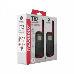 Statie radio PMR portabila Motorola TALKABOUT T62 RED, set cu 2 buc [3]
