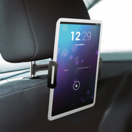 Suporti auto telefoane - Suport universal tableta cu prindere pentru tetiera - 18 x 7 x 12 cm - negru