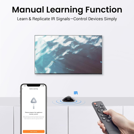 Telecomanda universala inteligenta BroadLink RM MAX, Wi-Fi, BLE, IR RF, Compatibil cu Google Home, Alexa [6]