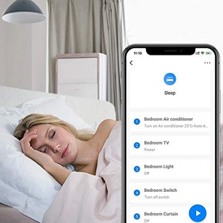 Telecomanda universala inteligenta BroadLink RM4C Mini, IR, Wi-Fi, Amazon Alexa si Google Home, pentru aer conditionat, televizor, audio [5]
