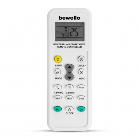 Telecomenzi climatizare - Telecomandă universală pentru aer condiționat - 1000 în 1 - 2 x AAA - alb