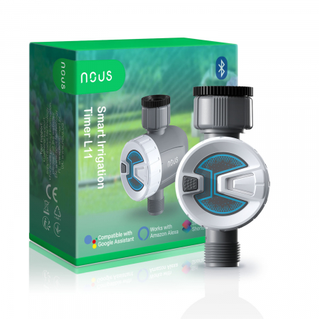 Furtune si accesorii stropire - Temporizator inteligent pentru irigare Nous L11, Bluetooth
