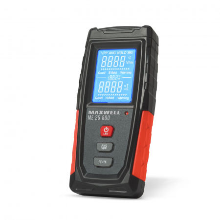 Aparate de masura - Tester de radiații electromagnetice cu afisaj - 60 x 25 x 133 mm - Maxwell