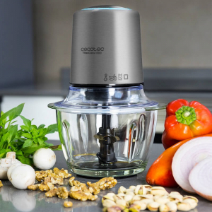 Tocator legume Cecotec TitanGlass 1000, 400W, 1 l, Vas sticla, Viteza reglabila [3]
