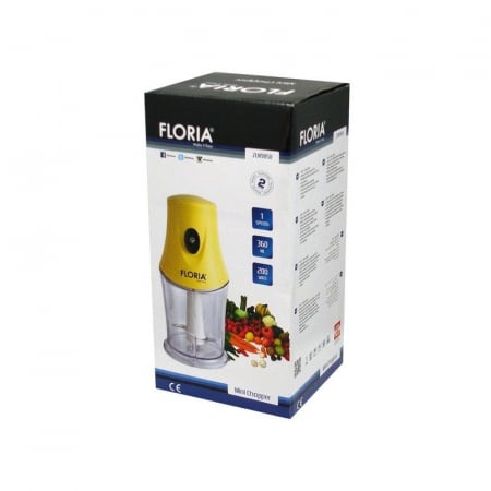 Tocator electric legume si zarzvaturi pentru bucatarie, 200w, 360ml, galben - Zilan ZLN9850 [2]