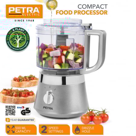 Tocator legume Petra Germania, 500 ml, 2 viteze, lame inox, 400 W, compact [1]