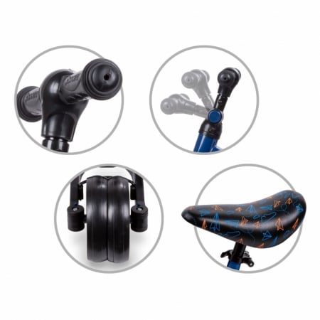 Tricicleta cu pedale 3 in 1 Kidwell Pico Plane [4]