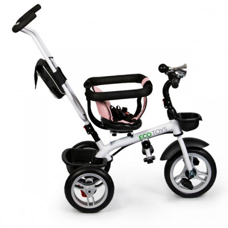 Tricicleta cu sezut reversibil Ecotoys JM-322 - Roz [4]