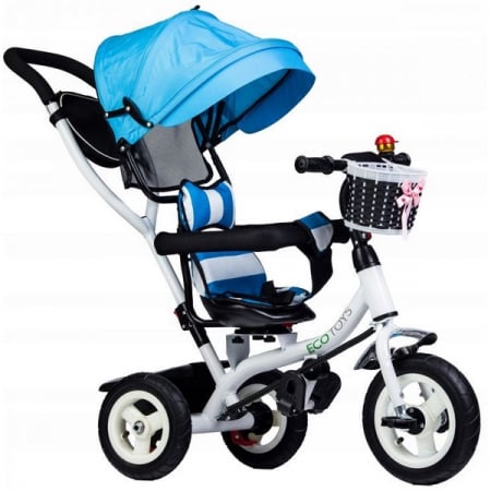 Tricicleta cu sezut rotativ Ecotoys JM-066-9L - Albastra [1]