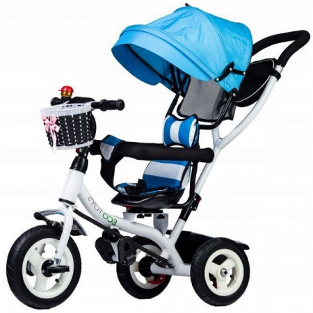 Triciclete copii - Tricicleta cu sezut rotativ Ecotoys JM-066-9L - Albastra