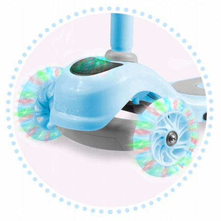 Trotineta cu roti cu iluminare LED Ricokids Piko 765003 - culoare Albastru [0]