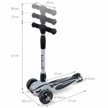 Trotineta Kidwell JAX - Gray Black [2]