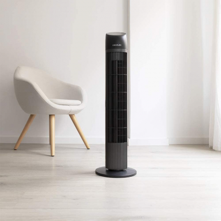 Ventilator turn Cecotec EnergySilence 8050 SkyLine Smart, 45W, Silentios, 3 viteze, Telecomanda, Temporizator, Afisaj LED [5]