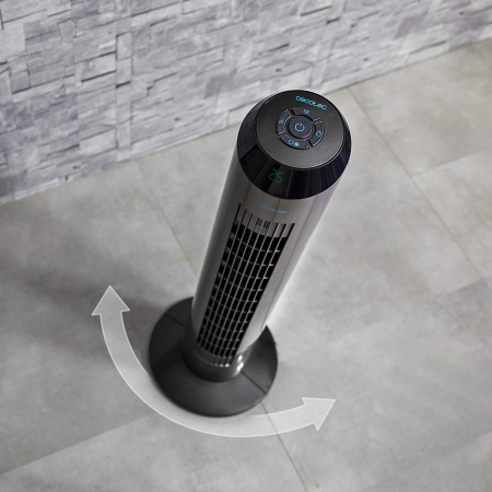 Ventilator turn cu ionizare Cecotec EnergySilence 8190 Skyline Ionic, 60W, Silentios, 3 viteze, Telecomanda [4]