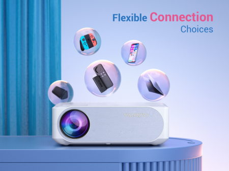 Videoproiector VANKYO Performance V630W, 6000 Lumeni,Wifi, Native 1080p, LED, HDMI, VGA, AV, USB, Telecomanda, HDMI [5]