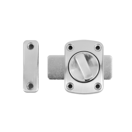 Accesorii baie - Zăvor pentru ușă de baie - aluminiu - 65 x 55 x 24 mm