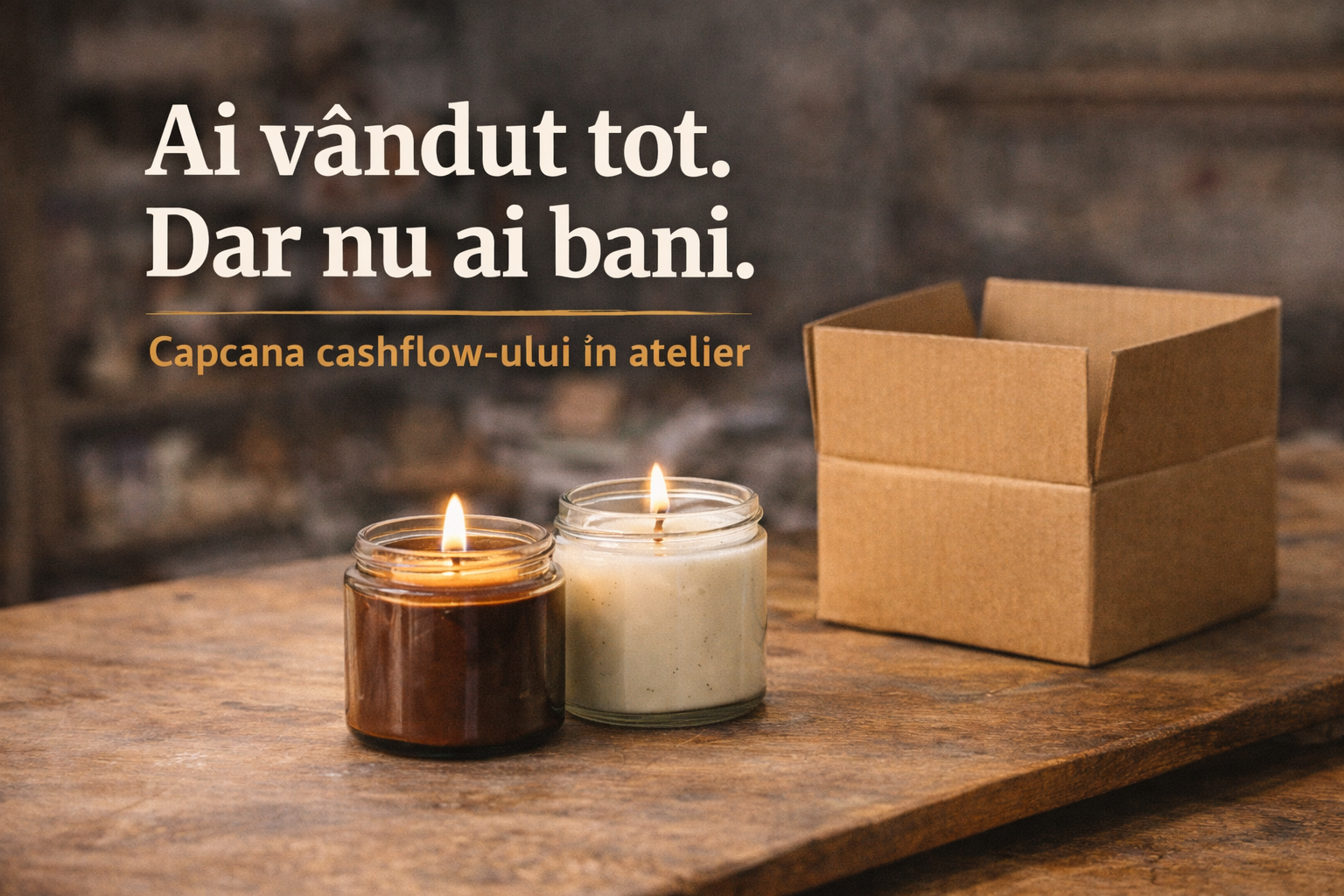 De ce ai vândut tot lotul, dar nu ai bani de marfă nouă? Capcana cashflow-ului în atelier