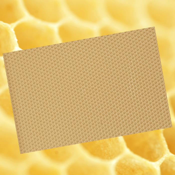 Ceara de albine naturala tip fagure colorat Bej [2]