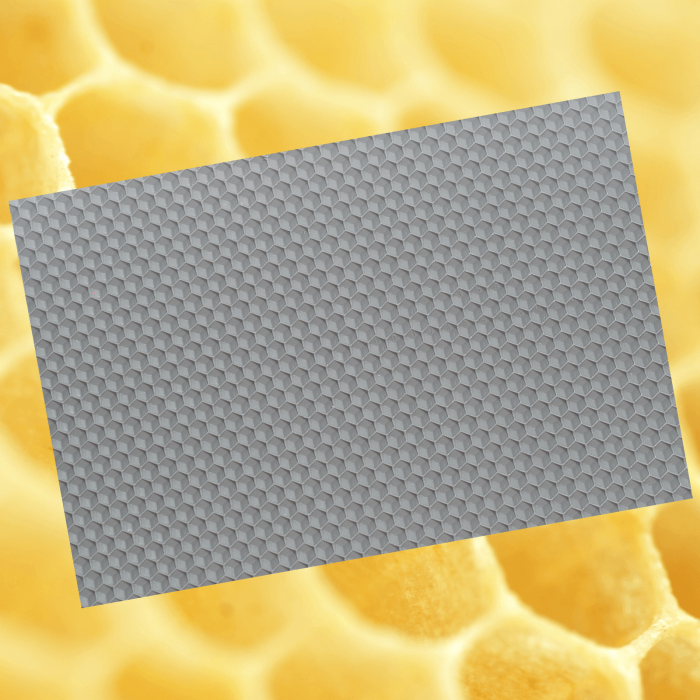 Ceara de albine naturala tip fagure colorat Gri [2]