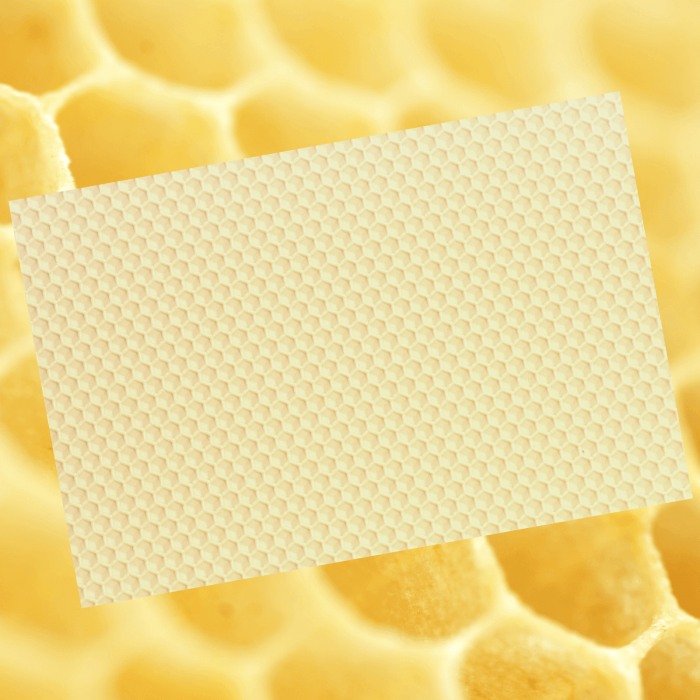 Ceara de albine naturala tip fagure colorat Ivory [2]