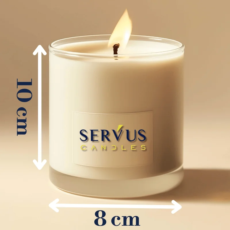 Fitil Cerat din Bumbac cu Suport 10 cm | Ø Ardere ~8 cm – Seria Profesională SHW [3]