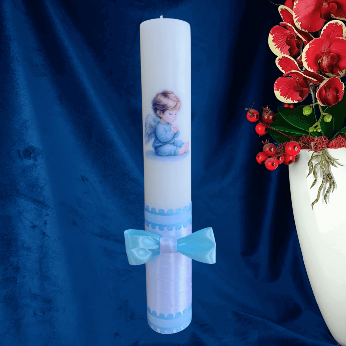Lumanare botez decorata baby angel [2]